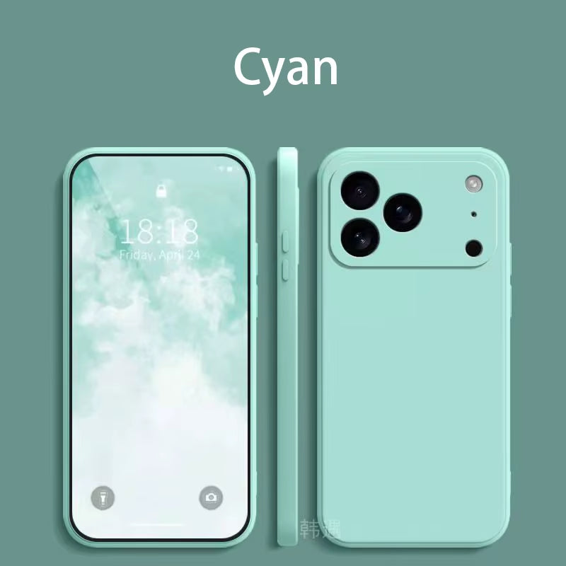 Square Liquid Silicone Phone Case for Apple Iphone 17 Pro Max 17 Air Soft Cover Case
