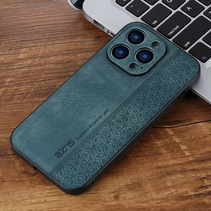 Shockproof Leather Phone Case for Iphone 17 16 15 13 11 14 12 Pro Max 17 Air Business Style Cover for Iphone 16 15 14 plus Funda