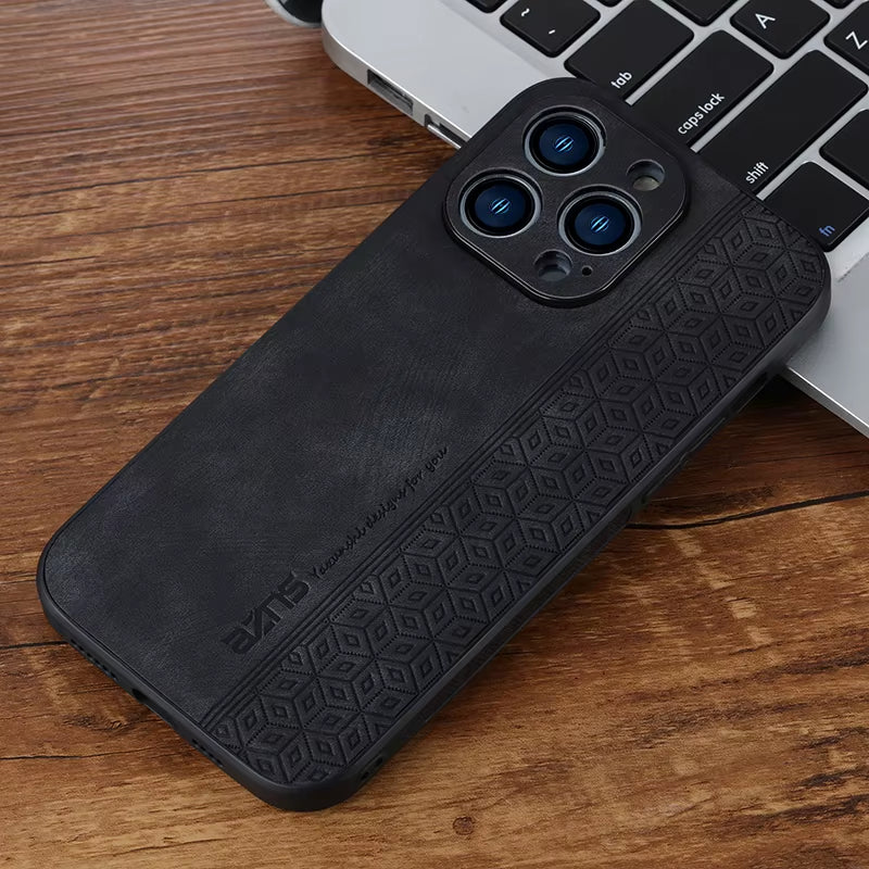 Shockproof Leather Phone Case for Iphone 17 16 15 13 11 14 12 Pro Max 17 Air Business Style Cover for Iphone 16 15 14 plus Funda