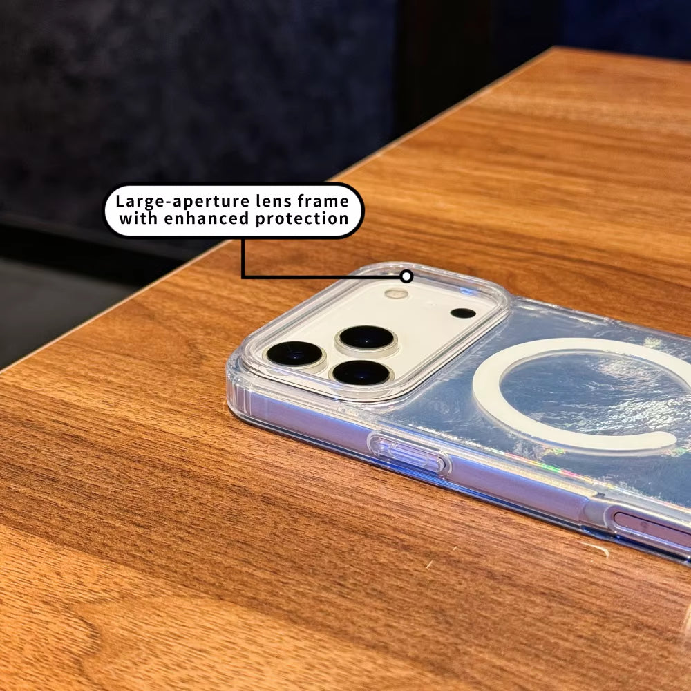 NEW the Gradient Color Design Is Fashionable and Glacier Patterned 17 Case ，Reen Blue