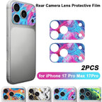 2PCS Full Cover Lens Protector anti Scratch Matte Frosted Back Camera Protective Film for Iphone 17 Pro Max 17Pro