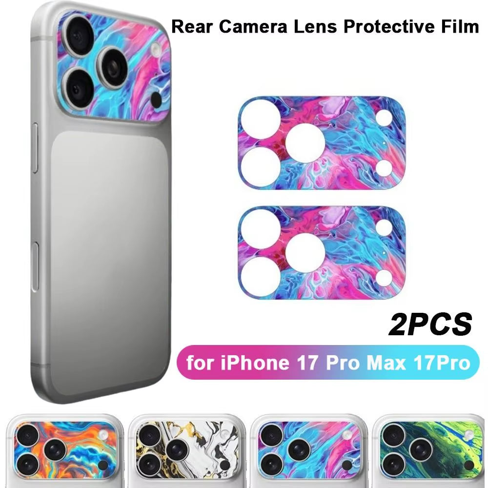 2PCS Full Cover Lens Protector anti Scratch Matte Frosted Back Camera Protective Film for Iphone 17 Pro Max 17Pro