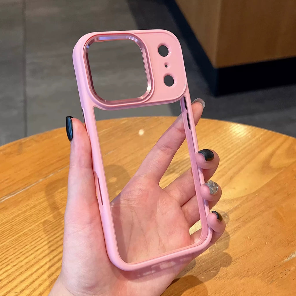 New Luxury Transparent Phone Case for Iphone 17 16 15 14 13 Pro Max plus 17Pro Acrylic PC Hard Shockproof Cover for Iphone 17Air