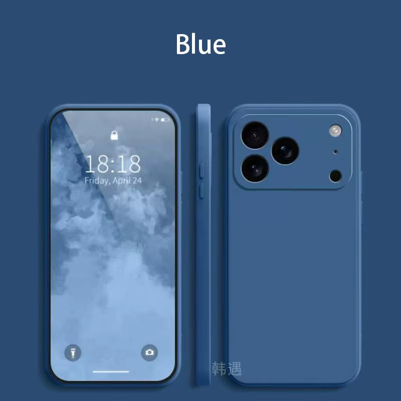 Square Liquid Silicone Phone Case for Apple Iphone 17 Pro Max 17 Air Soft Cover Case