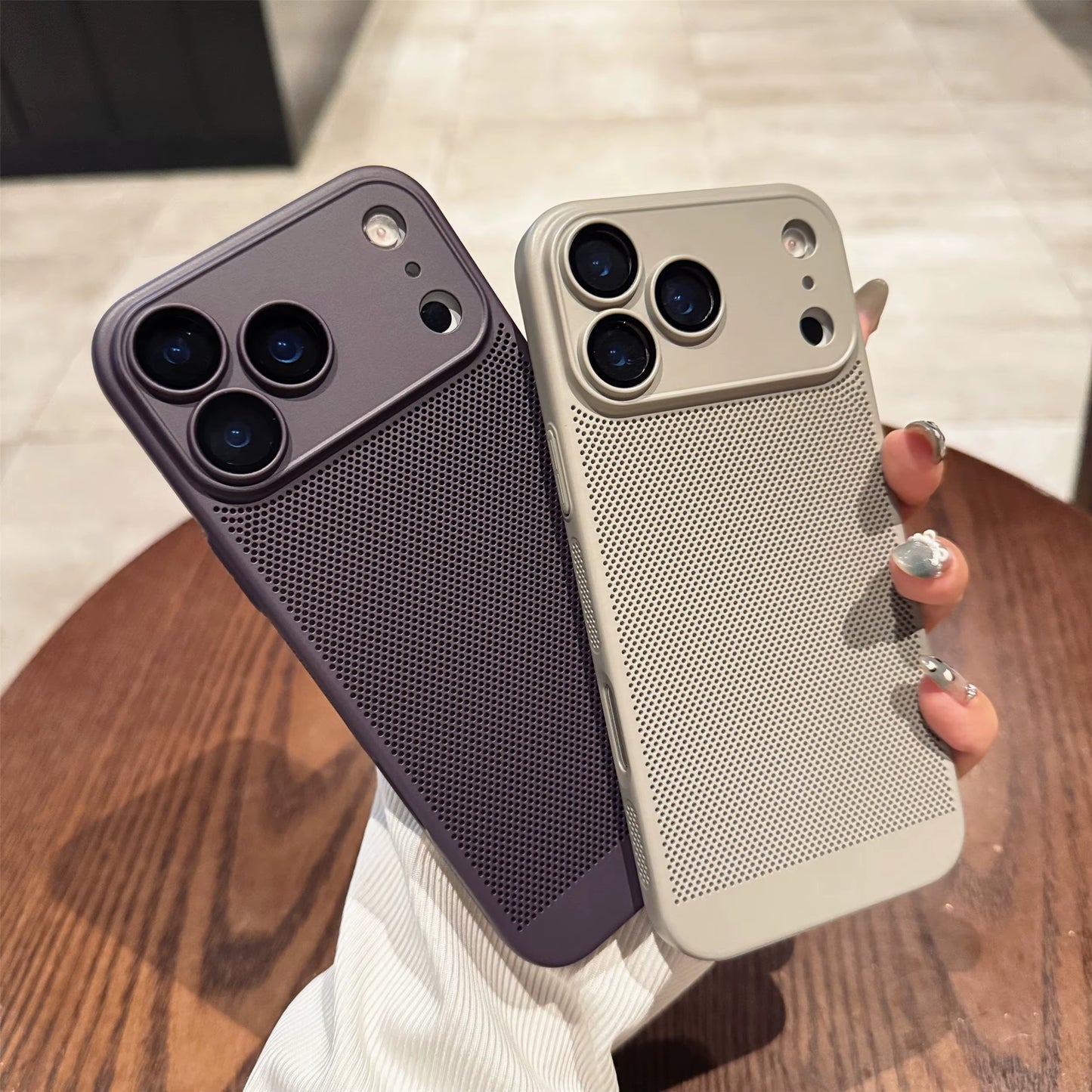 17 Promax Summer Heat Dissipation Ultrathin Case for Iphone 17 16 15 14 13 Pro Max plus 17Air Lens Protector Film Hollow Cover