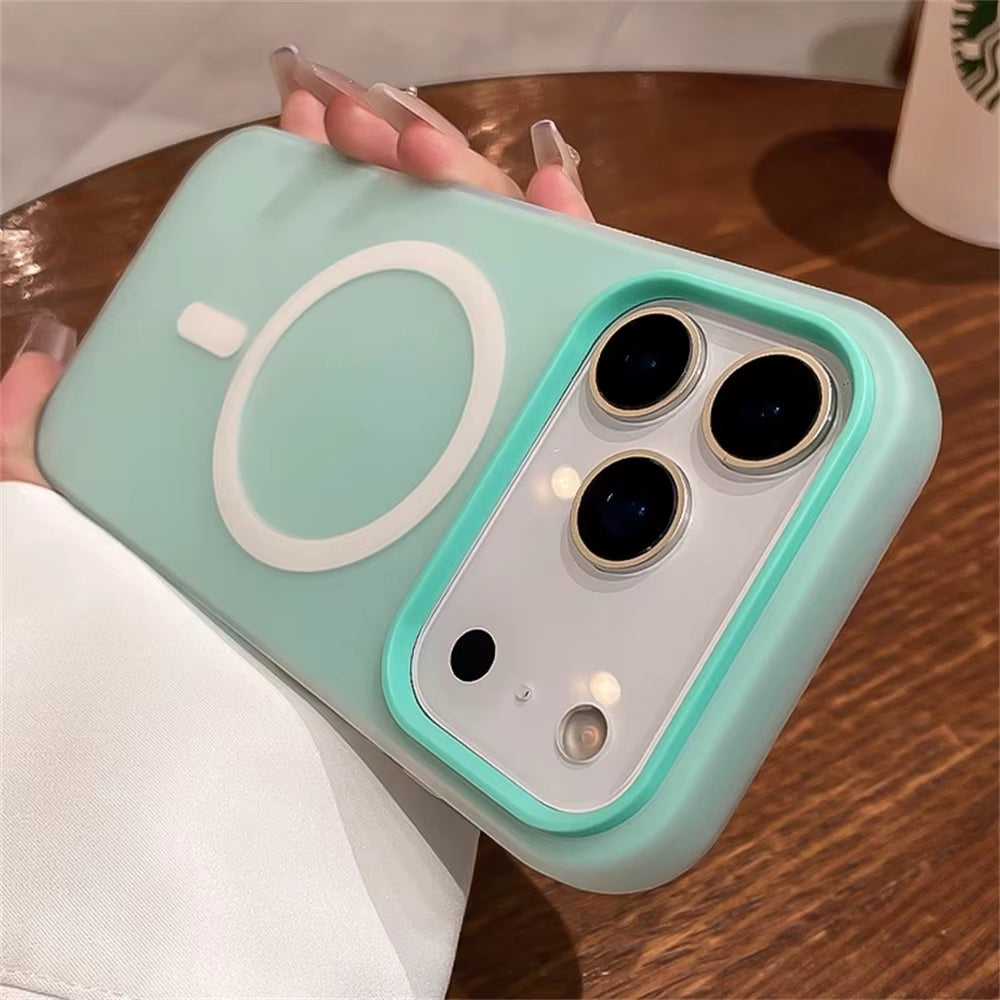 Jelly Candy Color Magnetic Matte Case for Iphone 17 Air 16 15 14 13 12 Pro Max plus Wireless Charging Shockproof Solid Cover