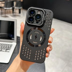 Breathable Soft Back Case for Iphone 16 15 14 13 12 11 Pro Max plus Cooling Heat Dissipation Magnetic Phone Cover for Magsafe