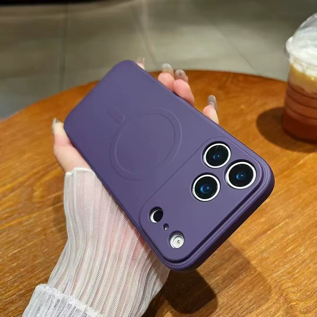 Liquid Silicone Phone Case for Iphone 17 16 15 14 13 12 11 Pro Max plus Air Magsafe Magnetic Wireless Charging Original Fundas