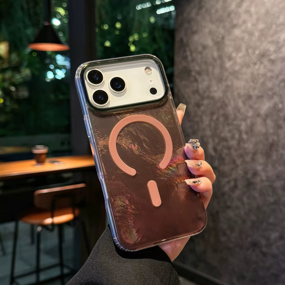 NEW the Gradient Color Design Is Fashionable and Glacier Patterned 17 Case ，Reen Blue