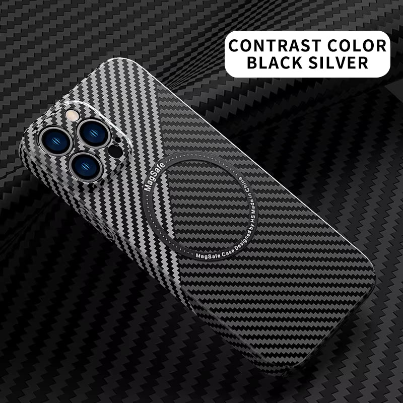 Carbon Fiber Magnetic Macsafe Case for Magsafe Iphone 11 12 13 15 16 Pro Max 14 plus I16 16Promax 15Promax Ipone Mac Safe Cover