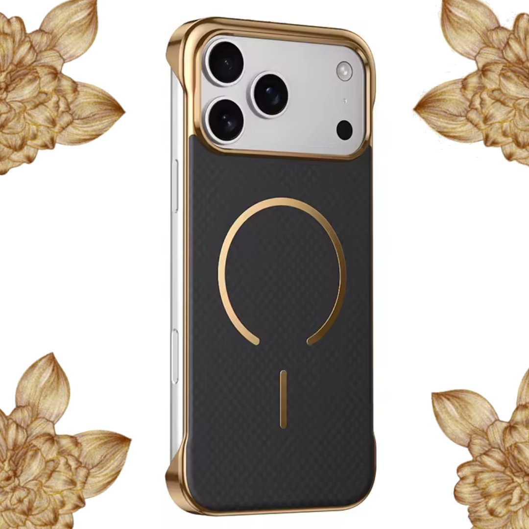 Magsafe Magnetic Wireless Charging Frameless Carbon Fiber Shockproof Phone Case for Iphone 17 Pro Max 17 Air Bumper Back Cover