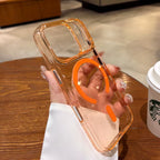 With Camera Control Button Transparent Magsafe Case for Iphone 17 Pro Max 17Pro Iphone Air Clear PC Wireless Charging Back Cover