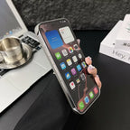 Frameless Metal Magnetic Cover for Iphone 17 Pro Max 16 15 14 plus 13 12 Magsafe Case Wood Grain Leather Thin Hard Shell Bumper