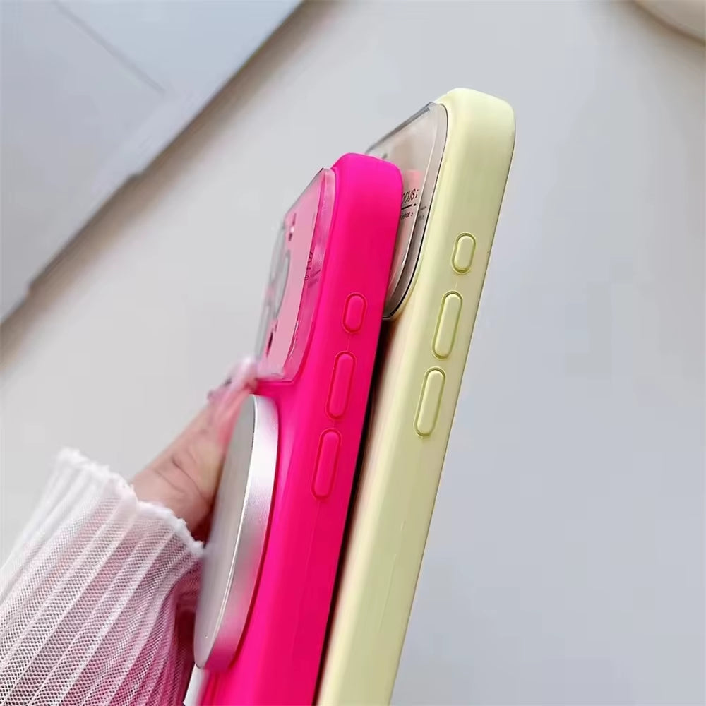 Large Window Glass Lens Protection for Magsafe Case for Iphone 17 16 14 13 15 Pro Max Magnetic Candy Shockproof Silicone Cover