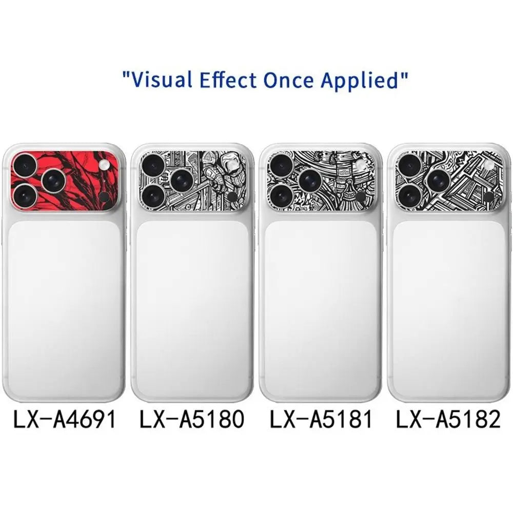 2PCS Full Cover Lens Protector anti Scratch Matte Frosted Lens Color Skin Sticker for Iphone 17 Pro Max 17Pro