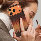 Senior Alloy Lens Magsafe Bumper Case for Iphone 17 Pro 17Pro Max 16 16 Pro Magnetic Weaving Texture Wireless Charge Matte Cover