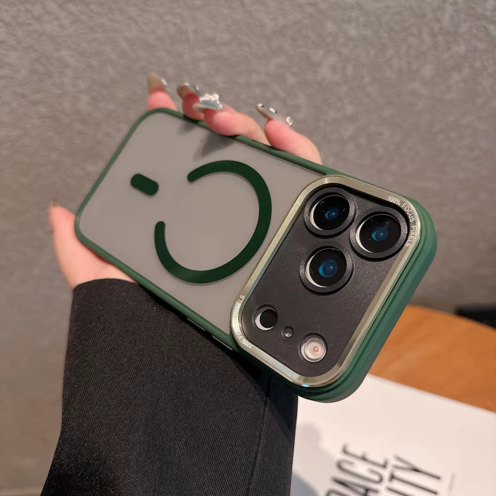 Business Transparent Magsafe Case for Iphone 17 16 15 14 13 12 11 17 Pro Max Plating Camera Protection Cover for Iphone 17 Air