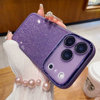 Fashion Glitter Gradient Color Case for Iphone 17 Pro Max 17Air 16 15 plus 17Pro Built in Lens Film to Protect the Phone Case
