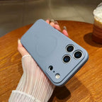 Liquid Silicone Phone Case for Iphone 17 16 15 14 13 12 11 Pro Max plus Air Magsafe Magnetic Wireless Charging Original Fundas