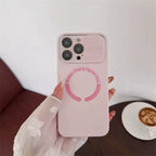 Large Window Glass Lens Protection for Magsafe Case for Iphone 17 16 14 13 15 Pro Max Magnetic Candy Shockproof Silicone Cover