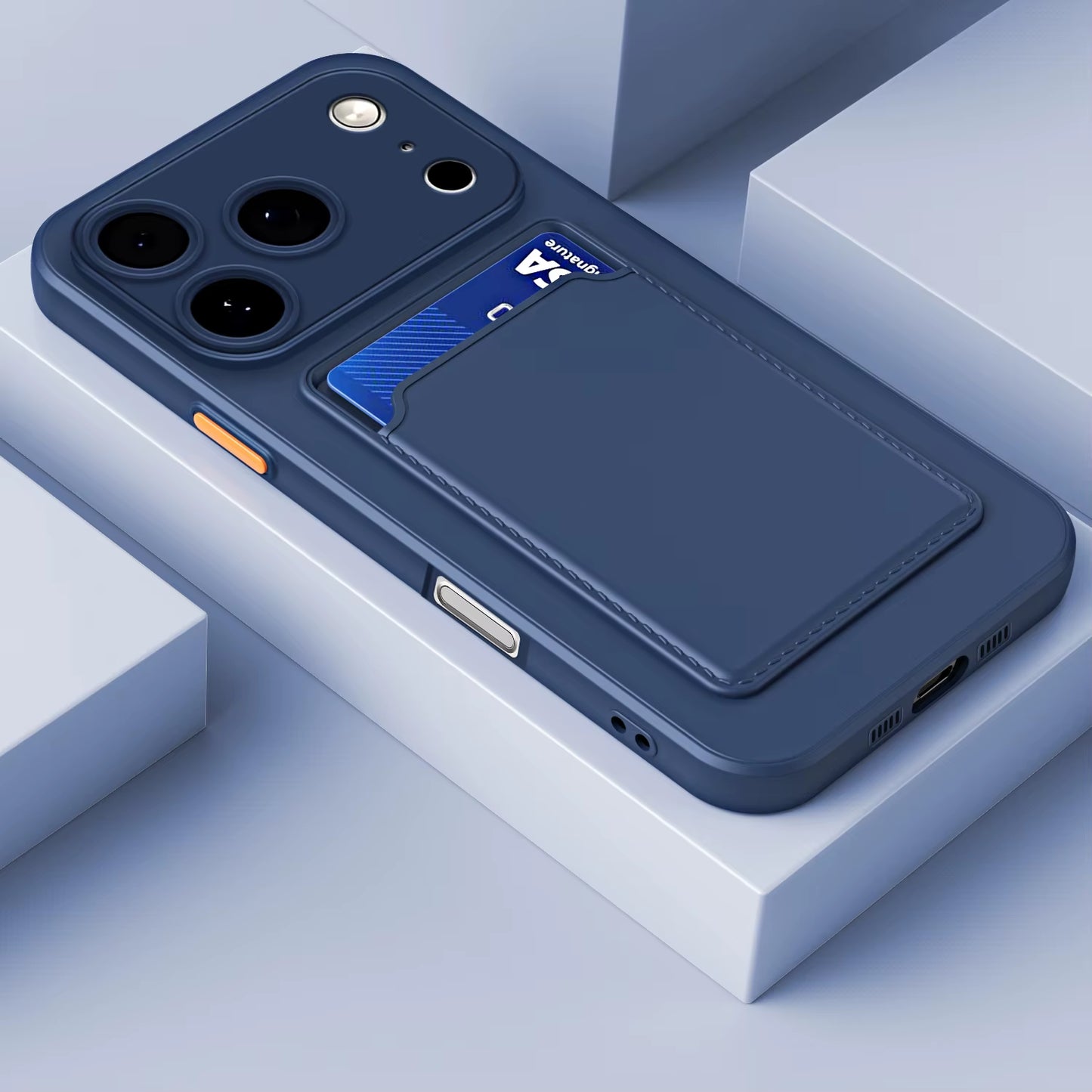 Liquid Silicone Card Slot Cases for Iphone 17 Pro Max Air 13 12 Mini Funda for Iphone 16 Pro Max 14 15 plus 16E Soft Phone Cover