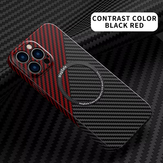 Carbon Fiber Magnetic Macsafe Case for Magsafe Iphone 11 12 13 15 16 Pro Max 14 plus I16 16Promax 15Promax Ipone Mac Safe Cover