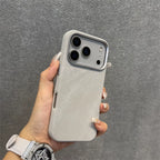 Luxury Alloy Len Frame Fiber Leather Magnetic Case for Iphone 17 16 Pro Max 15 for Magsafe Retro Shockproof Cover Funda
