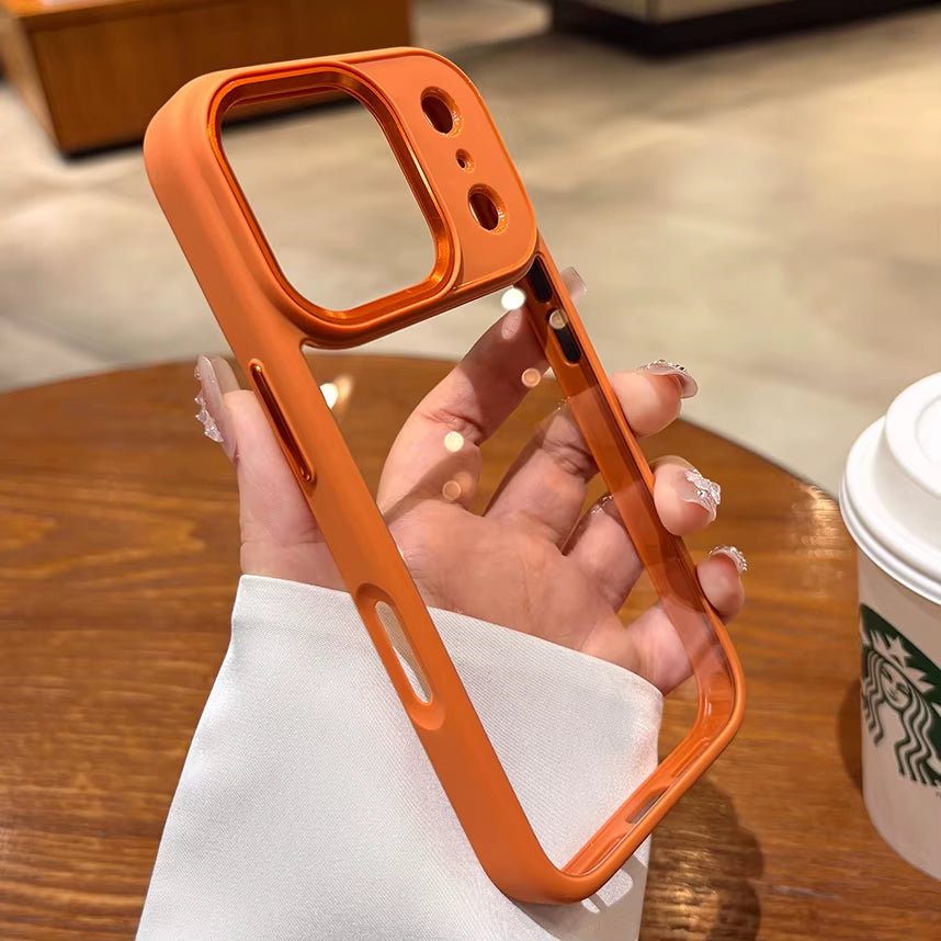 New Luxury Transparent Phone Case for Iphone 17 16 15 14 13 Pro Max plus 17Pro Acrylic PC Hard Shockproof Cover for Iphone 17Air