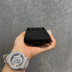 Luxury Alloy Len Frame Fiber Leather Magnetic Case for Iphone 17 16 Pro Max 15 for Magsafe Retro Shockproof Cover Funda