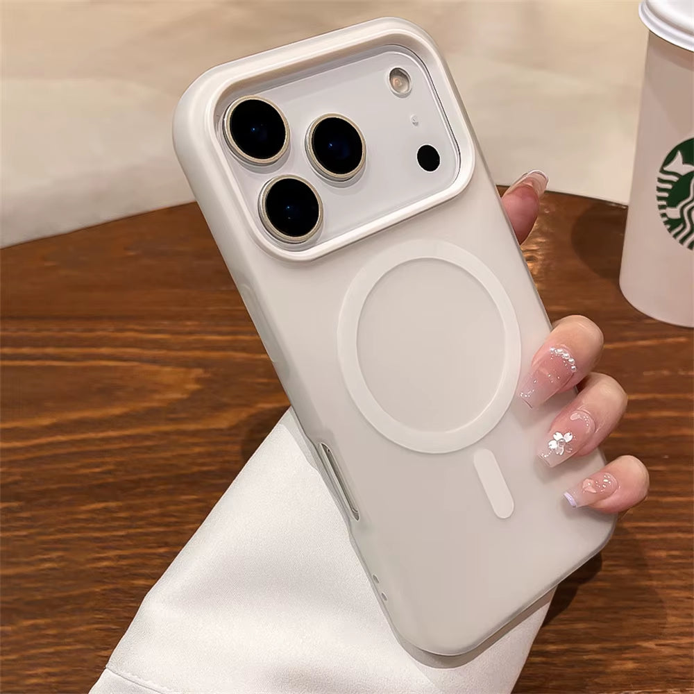 Jelly Candy Color Magnetic Matte Case for Iphone 17 Air 16 15 14 13 12 Pro Max plus Wireless Charging Shockproof Solid Cover