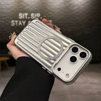 Luxury Corrugated Pattern Magnetic Wireless Charge Case for Iphone 17 for Magsafe Matte Soft Back Cover