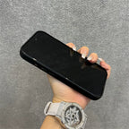Luxury Alloy Len Frame Fiber Leather Magnetic Case for Iphone 17 16 Pro Max 15 for Magsafe Retro Shockproof Cover Funda