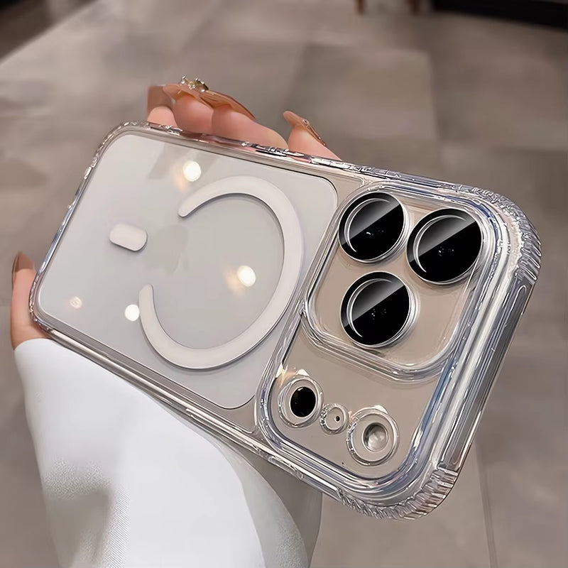 High Clear with Camera Control Button Magsafe Case for Iphone 17 16 Pro Max 17Pro 16Pro Transparent Magnetic Ultra Thin PC Cover