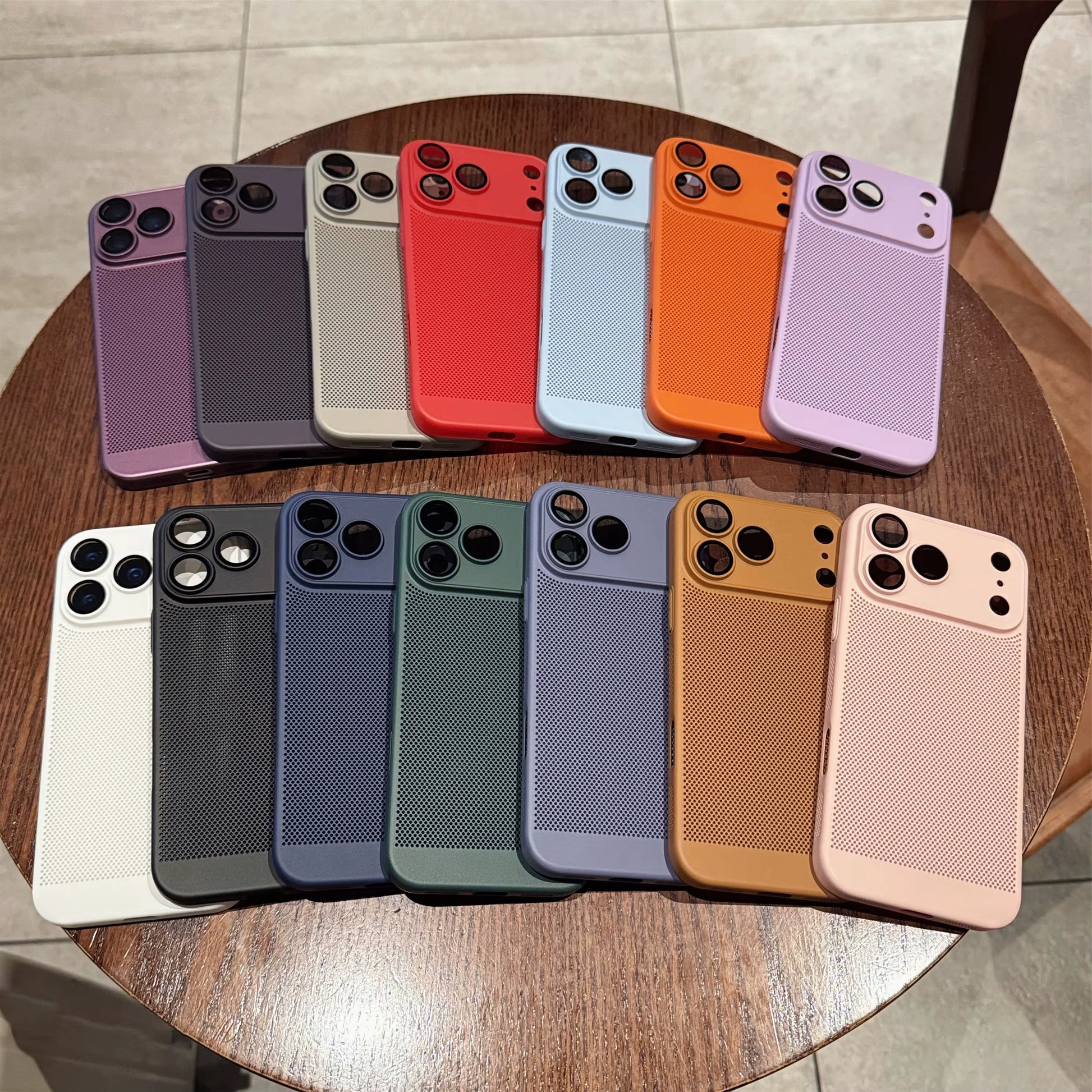 17 Promax Summer Heat Dissipation Ultrathin Case for Iphone 17 16 15 14 13 Pro Max plus 17Air Lens Protector Film Hollow Cover