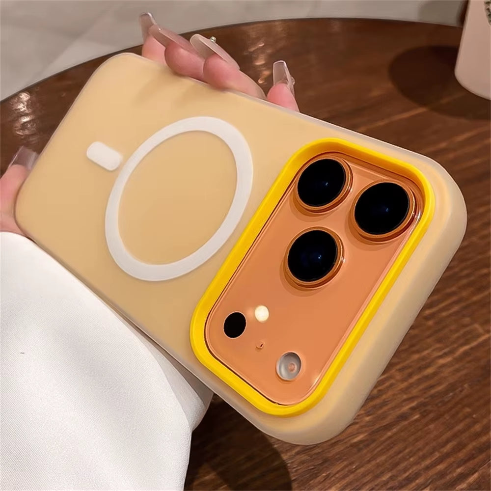 Jelly Candy Color Magnetic Matte Case for Iphone 17 Air 16 15 14 13 12 Pro Max plus Wireless Charging Shockproof Solid Cover