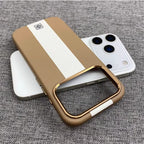 HOCE Splicing Leather Magnetic Case for Iphone 17 Air 16 15 14 13 Pro Max for Magsafe Wireless Charging Shockproof Hard Cover