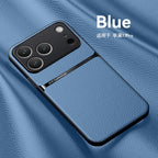 Leather for Magsafe Magnetic Phone Case for Iphone 17 13 12 11 Pro Max 16E 17 Air Shockproof Case for Iphone 16 15 14 plus Cover