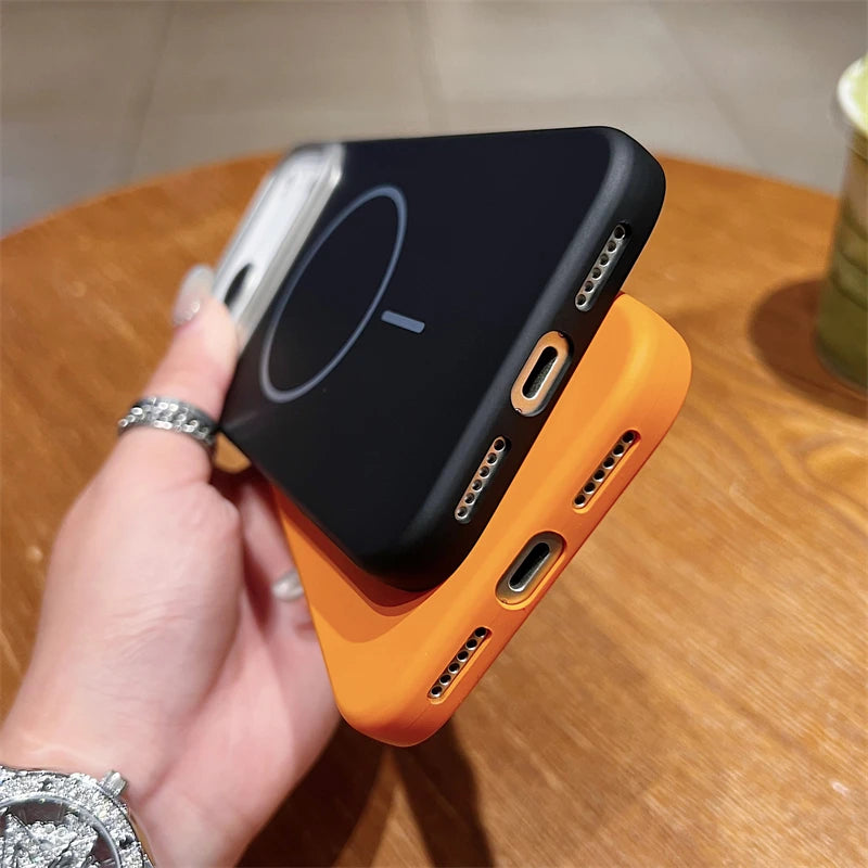 Ultra Thin PC Magnetic for Magsafe Wireless Charge Matte Case for Iphone 17 Air 16E 15 14 13 12 11 Pro Max Shockproof Hard Cover