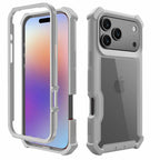 New Luxury Transparent 2-In-1 Sturdy Shockproof Protective Cover for Iphone 17 Air 16 14 15 Pro Max plus Non-Slip Case