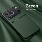 Leather for Magsafe Magnetic Phone Case for Iphone 17 13 12 11 Pro Max 16E 17 Air Shockproof Case for Iphone 16 15 14 plus Cover