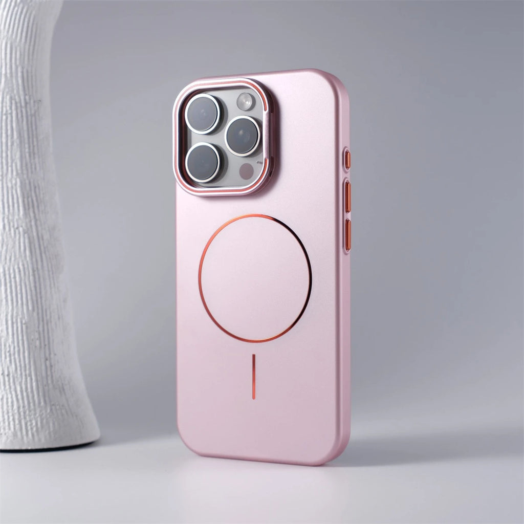 Matte Magsafe Case for Iphone 16 17 Pro Max Air Flip Lens Protect Stand Holder Bracket Cover for Iphone 13 14 15 Pro Max 16Pro