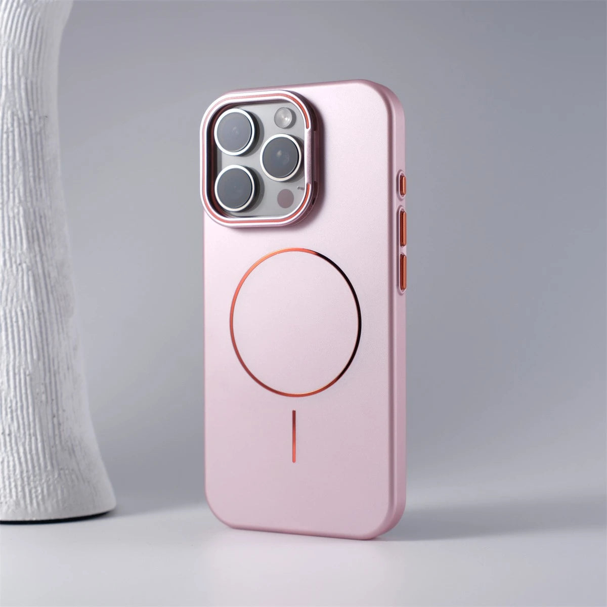 Matte Magsafe Case for Iphone 16 17 Pro Max Air Flip Lens Protect Stand Holder Bracket Cover for Iphone 13 14 15 Pro Max 16Pro