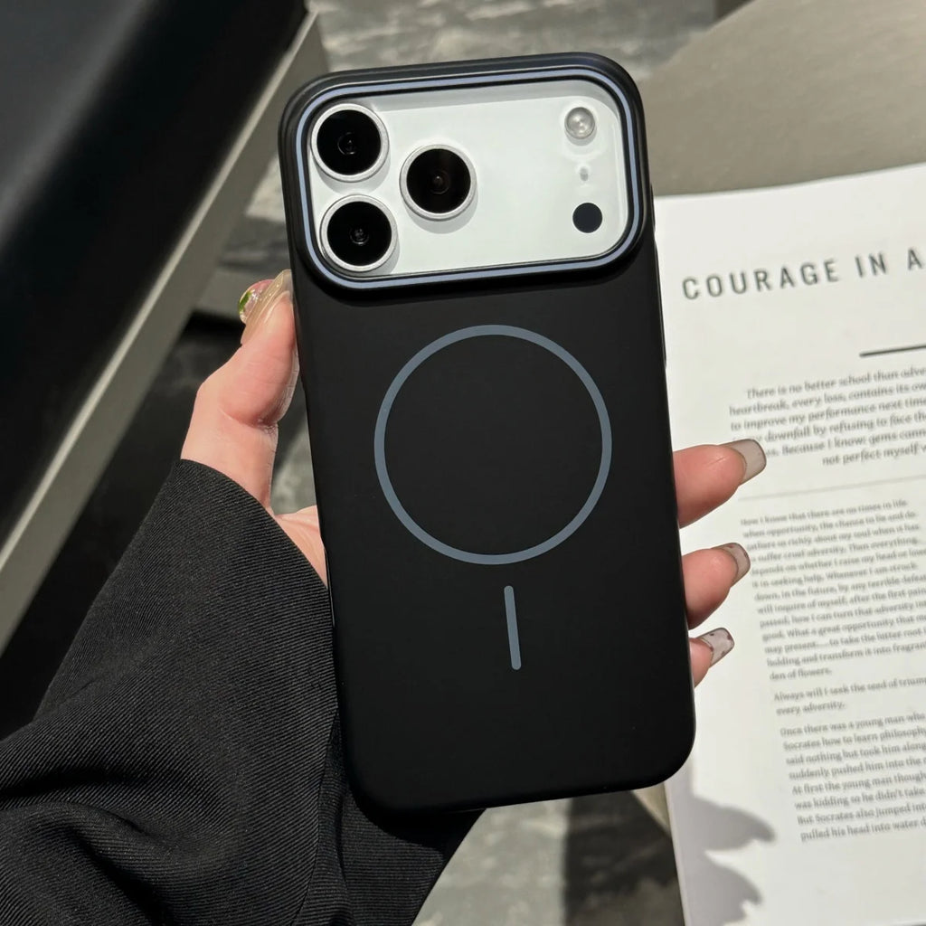 Luxury Matte Hard PC for Magsafe Magnetic Phone Case for Iphone 17 Air 16 E 15 Pro Max plus Wireless Charge Cover