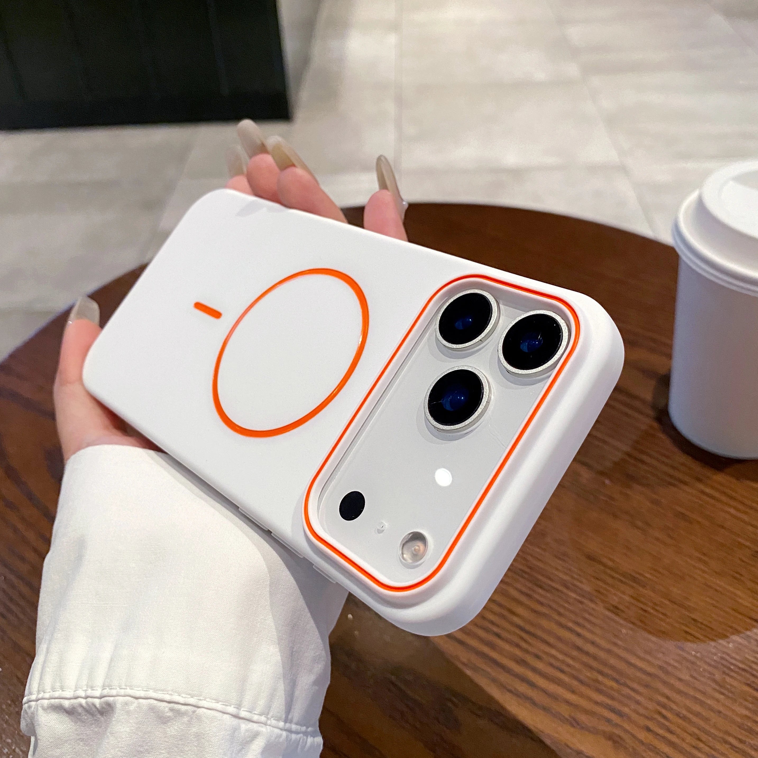 Ultra Thin Matte Simple Magnetic Phone Case for Iphone 17 Pro Max 16 15 14 13 12 Mag-Safe Wireless Charging Protect Cover