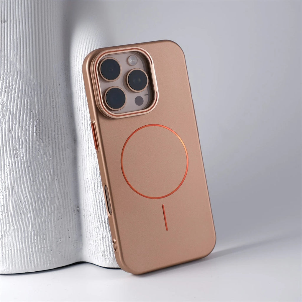 Matte Magsafe Case for Iphone 16 17 Pro Max Air Flip Lens Protect Stand Holder Bracket Cover for Iphone 13 14 15 Pro Max 16Pro