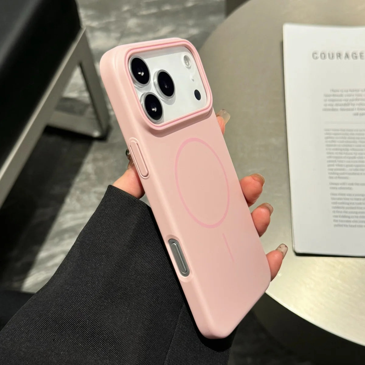 Luxury Matte Hard PC for Magsafe Magnetic Phone Case for Iphone 17 Air 16 E 15 Pro Max plus Wireless Charge Cover