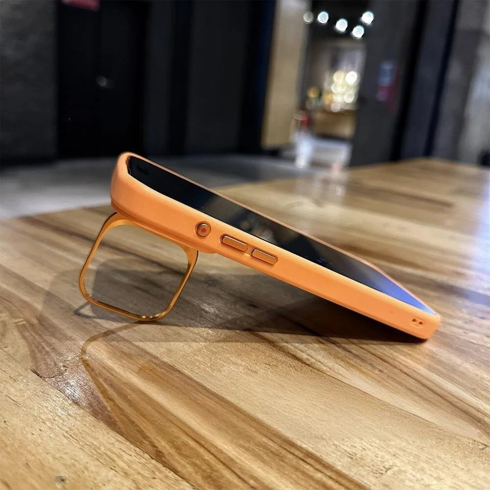 Business Transparent PC Magsafe Case for Iphone 17 Pro Max 17Pro 15 16 Promax Air Camera Bracket Wireless Charging Armor Cover