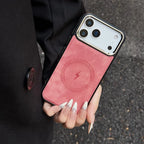 Lightning Charging Leather Magnetic Case for Iphone 17 Air 17 16 15 14 13 Pro Max plus XS XR for Magsafe Matte Retro Cover