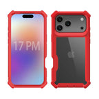 New Luxury Transparent 2-In-1 Sturdy Shockproof Protective Cover for Iphone 17 Air 16 14 15 Pro Max plus Non-Slip Case