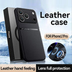 Leather for Magsafe Magnetic Phone Case for Iphone 17 13 12 11 Pro Max 16E 17 Air Shockproof Case for Iphone 16 15 14 plus Cover